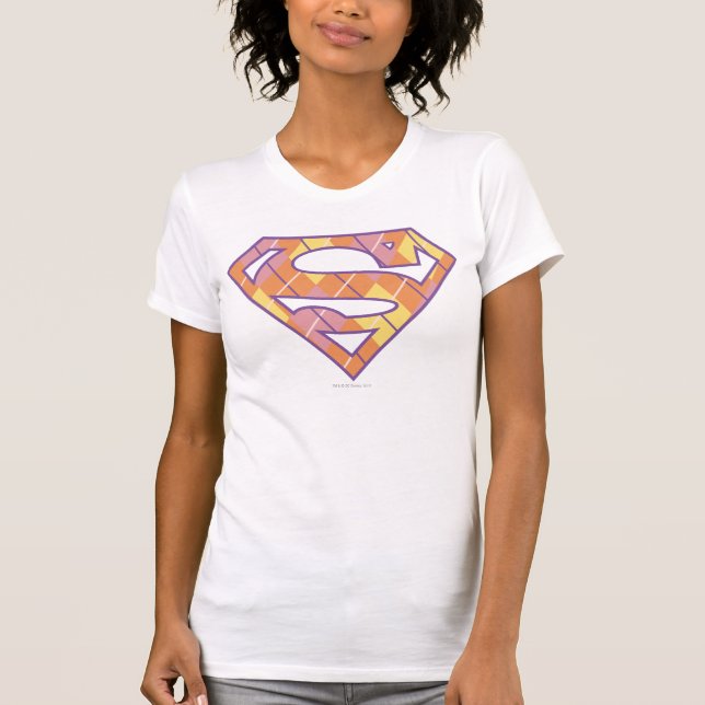 Camiseta Logotipo da Supergirl Argyle (Frente)