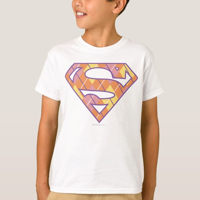 Camiseta Logotipo da Supergirl Argyle (Frente)