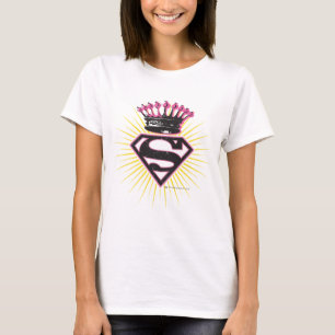 Camiseta Logotipo da Supergirl com Coroa