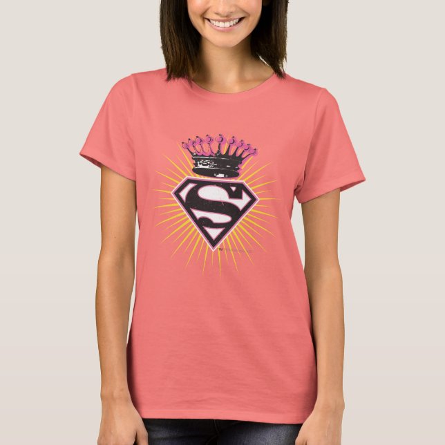 Camiseta Logotipo da Supergirl com Coroa (Frente)
