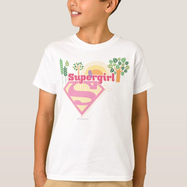 Camiseta Logotipo da Supergirl Nature (Frente)
