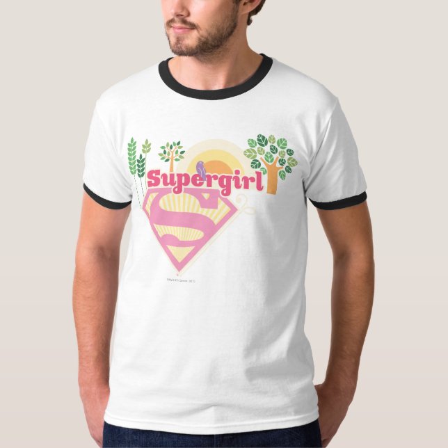 Camiseta Logotipo da Supergirl Nature (Frente)