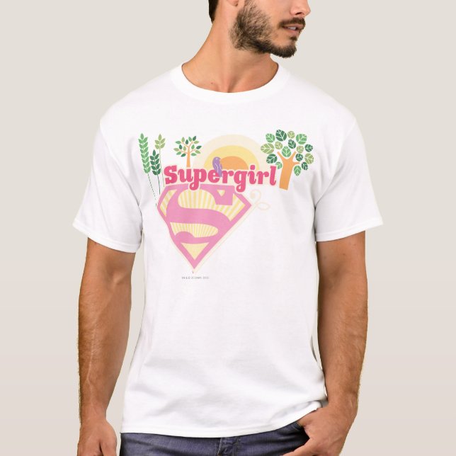 Camiseta Logotipo da Supergirl Nature (Frente)