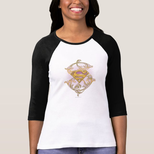Camiseta Logotipo da Supergirl Starbust (Frente)