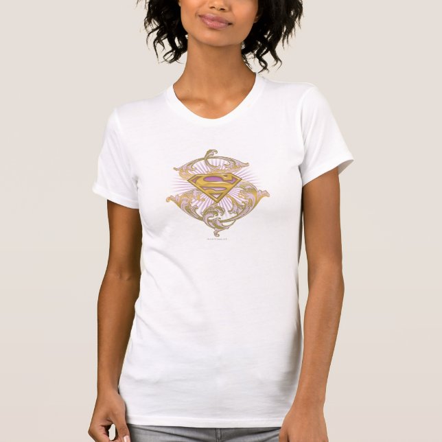 Camiseta Logotipo da Supergirl Starbust (Frente)