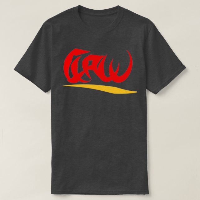 Camiseta Logotipo da Tipografia Crab Claw (Frente do Design)