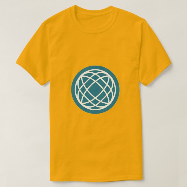 Camiseta Logotipo da zona cultivada amarelo ou azul (Frente do Design)