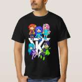 Camiseta Gacha life, personagens da vida Gacha, jogo Gacha