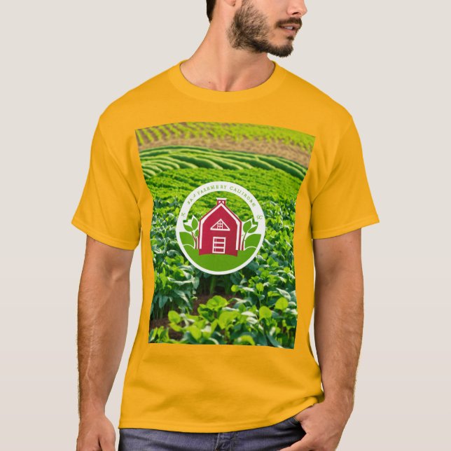Camiseta Logotipo das moedas de agricultura digital - Class (Frente)
