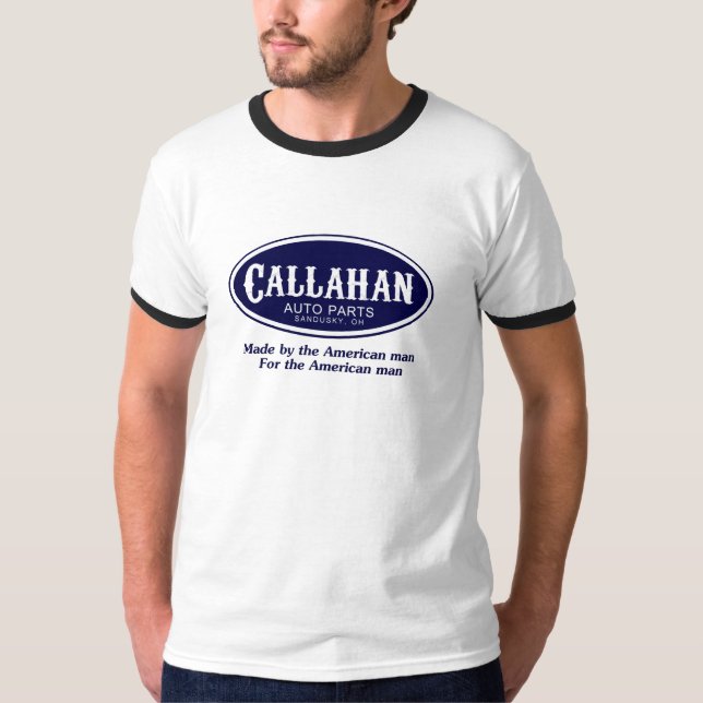 Camiseta Logotipo das peças de automóvel de Callahan (Frente)