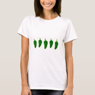 Camiseta Logotipo das pimentas do Jalapeno (Jalapeño)