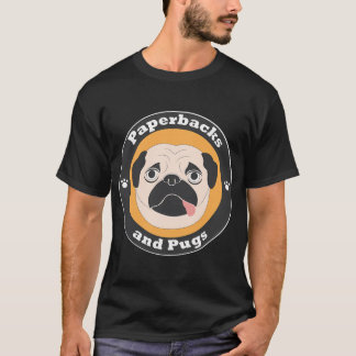 Camiseta logotipo David Sodergren Paperbacks and Pugs