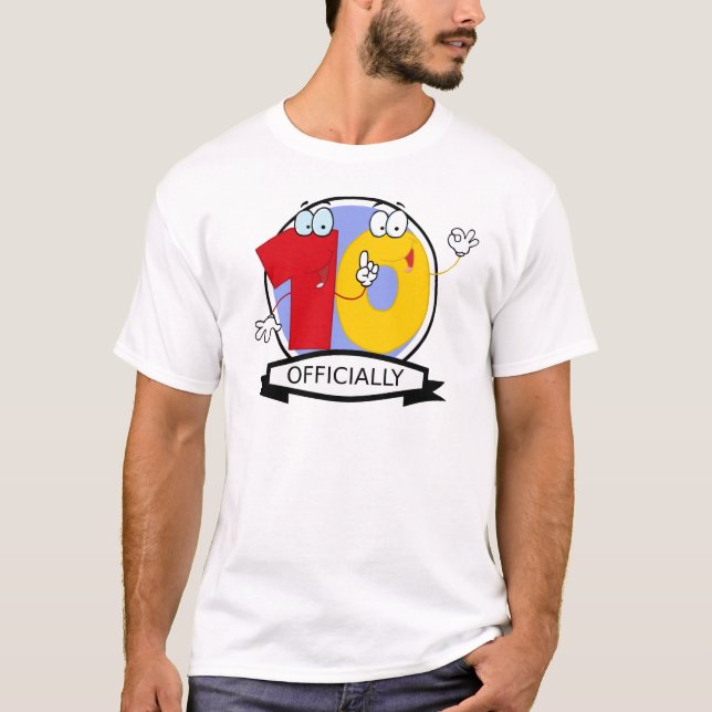 Camiseta Logotipo de 10 de aniversário (Frente)