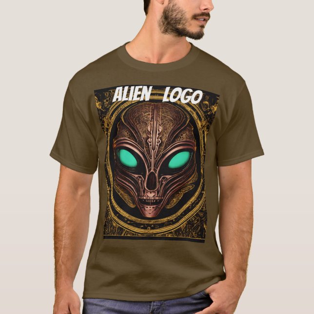 Camiseta " Logotipo de Alienígena " projetado (Frente)