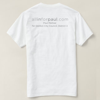 Camiseta logotipo de allinforpaul.com Texas