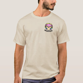 Camiseta Logotipo de animação de cachorro Kawaii fofo da Wu