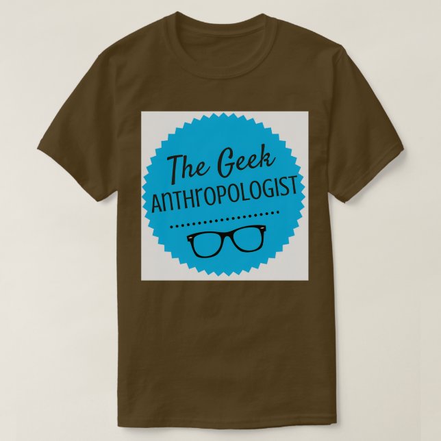Camiseta Logotipo de antropólogo do Geek (Frente do Design)
