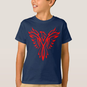 Camiseta Logotipo de Ascensão de pássaros mítico Phoenix