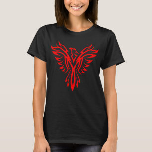 Camiseta Logotipo de Ascensão de pássaros mítico Phoenix