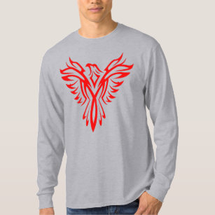 Camiseta Logotipo de Ascensão de pássaros (vermelho) mítico