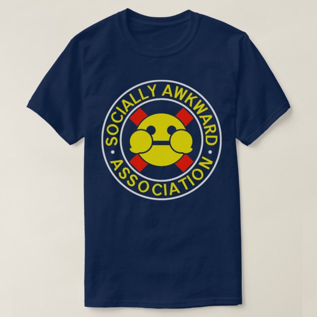 Camiseta Logotipo de associação socialmente recomendável (Frente do Design)