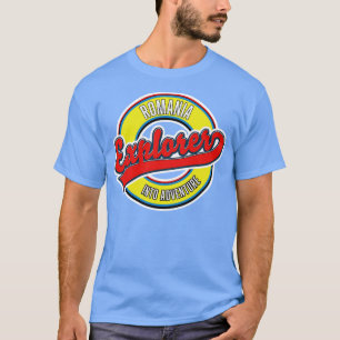 Camiseta Logotipo de aventura do explorador romeno