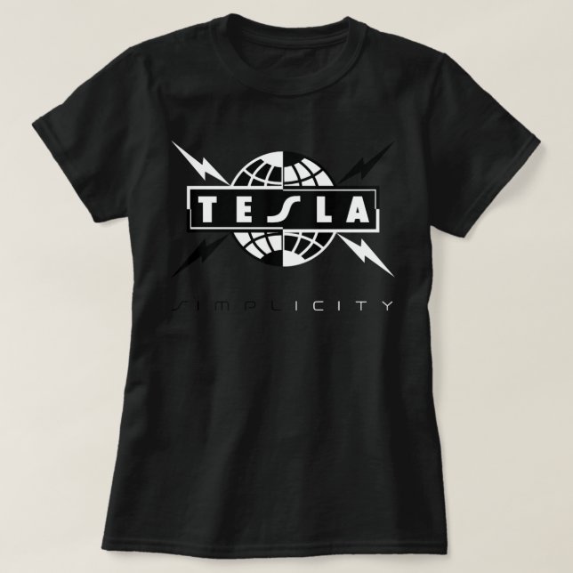 Camiseta Logotipo de Banda Teslaa (Frente do Design)