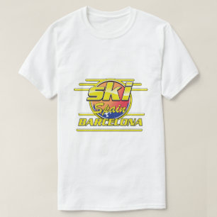 Camiseta logotipo de Barcelona Espanha para esqui