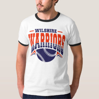 Camiseta Logotipo de Baseball do Marinho de Guerreiros Wils