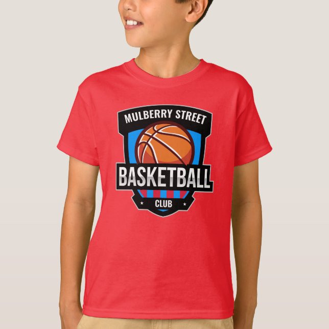 Camiseta Logotipo de basquete personalizado (Frente)