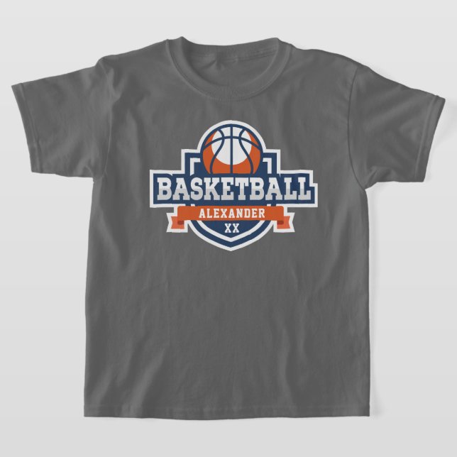 Camiseta Logotipo de basquete Personalize T-Shirt (Postura )