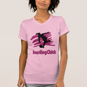 Camiseta Logotipo de BowlingChick