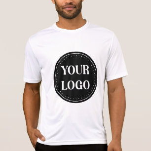 Camiseta Logotipo de código QR preto elegante, minimalista