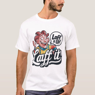 Camiseta Logotipo de Comédia em Cartoon