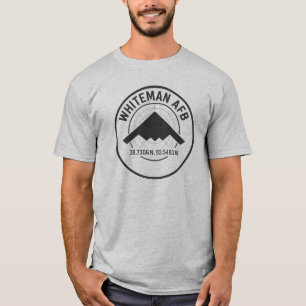 Camiseta Logotipo de coordenadas AFB Whiteman - Radar de ja
