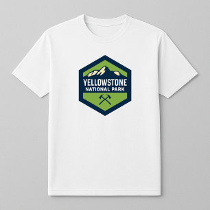 Camiseta Logotipo de Crachá do Parque Nacional Yellowstone