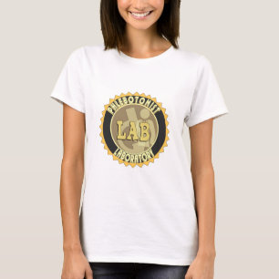 CAMISETA LOGOTIPO DE CRACHÁ LABORATORIAL PHLEBOTOMIST