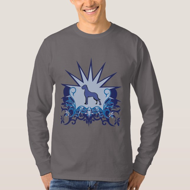 Camiseta Logotipo de dane grande azul (Frente)