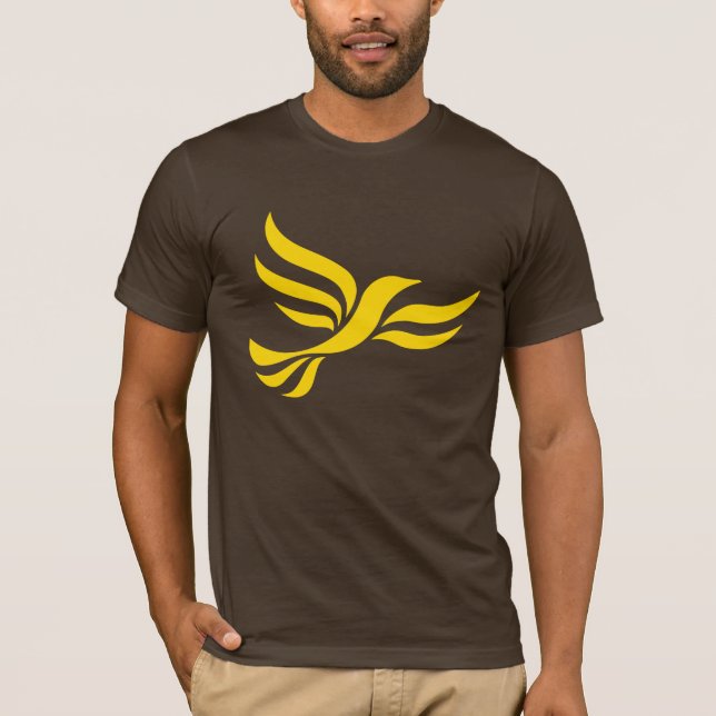 Camiseta Logotipo de Democratas liberais (Frente)