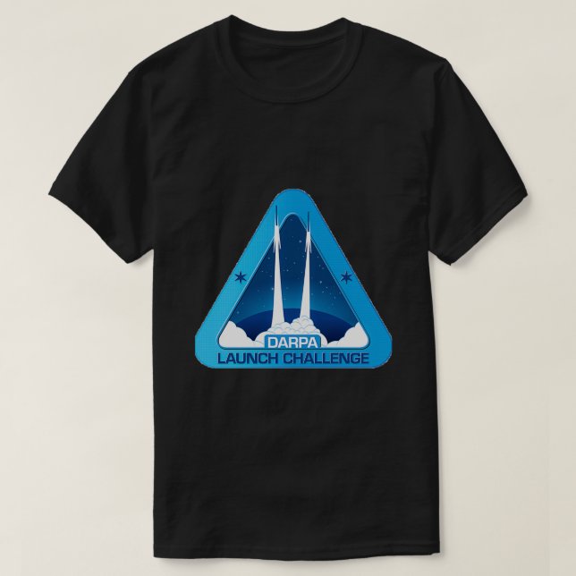 Camiseta Logotipo de desafio de lançamento rápido DARPA (Frente do Design)