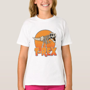 Camiseta logotipo de desenho animado T-REX