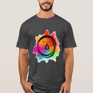 Camiseta Logotipo de Design digital criativo com barra de c