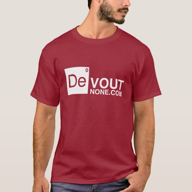Camiseta logotipo de DevoutNone.com (Frente)