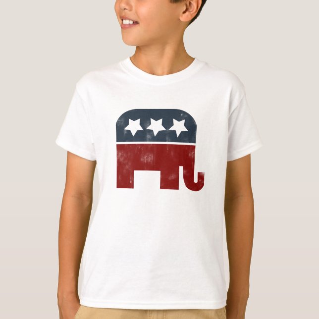 Camiseta Logotipo de elefante GOP (Frente)