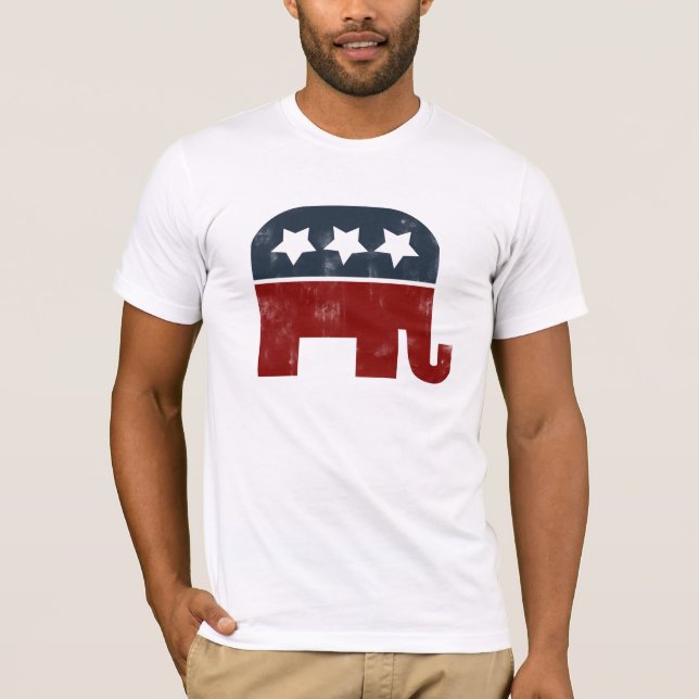 Camiseta Logotipo de elefante GOP (Frente)