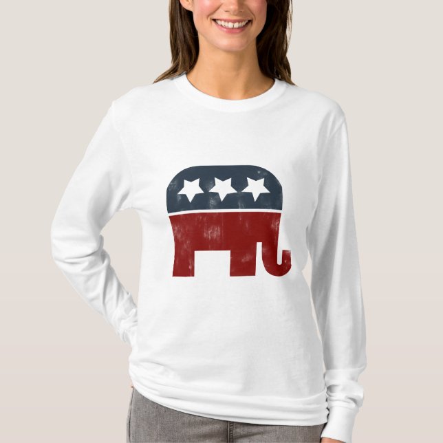 Camiseta Logotipo de elefante GOP (Frente)