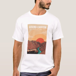 Camiseta logotipo de emblema do Parque Nacional do Grand Ca