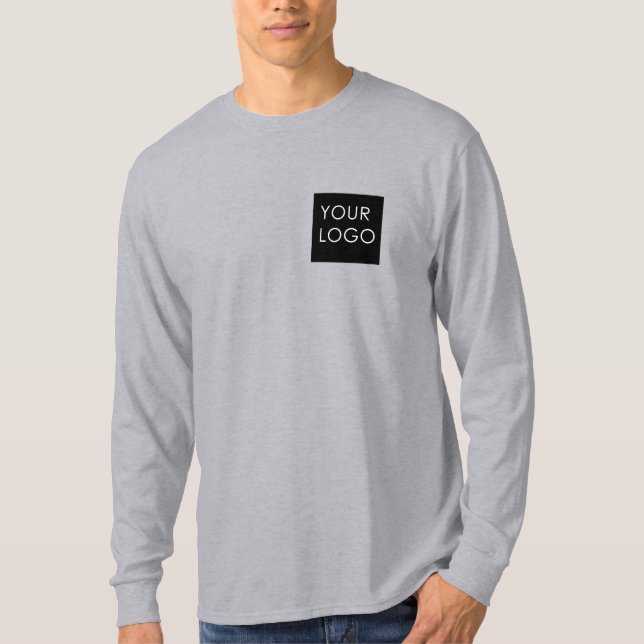 Camiseta Logotipo de empresa profissional moderno (Frente)