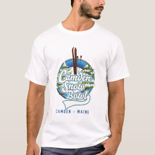 Camiseta Logotipo de esqui Camden Snow Bowl.
