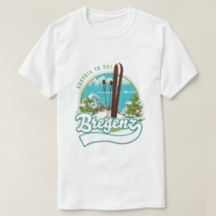 Camiseta Logotipo de esqui de Bregenz Áustria